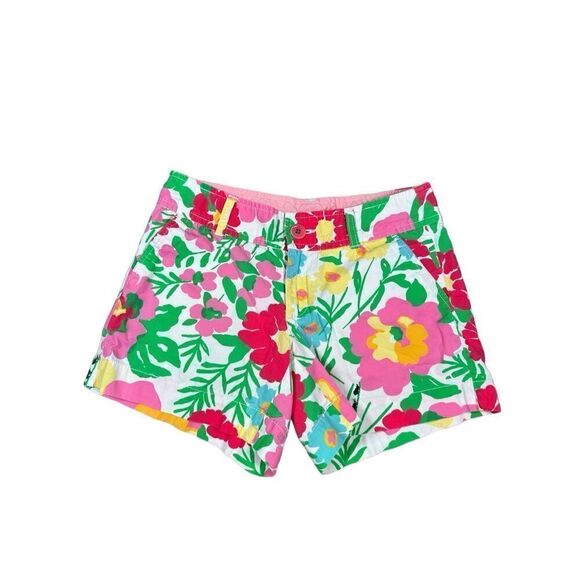 Lilly Pulitzer Ants on Parade Callahan Short Women’s Size 2 Cotton Floral Preppy - Picture 1 of 7
